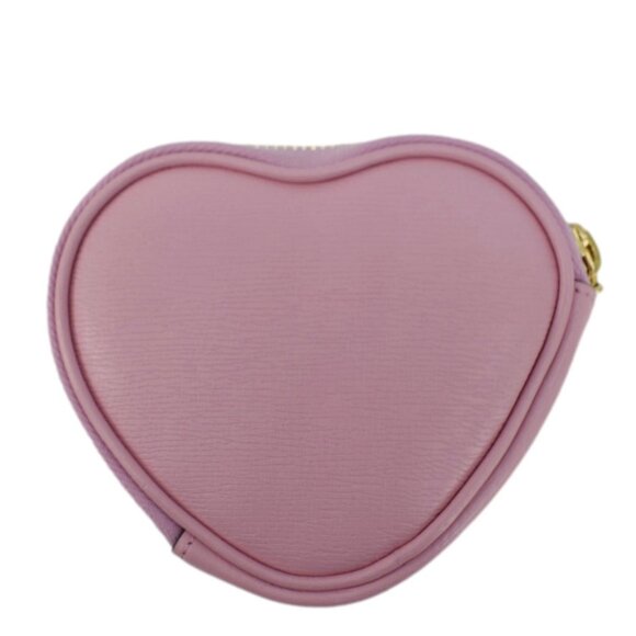Gucci Bananya Heart Shape Leather Coin Case Pink 701062 - Picture 3 of 12
